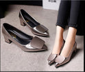 Women's Shoes Plus Size Pointed Toe Square Buckle High Heels