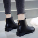 Women's short boots flat heel autumn and winter new style