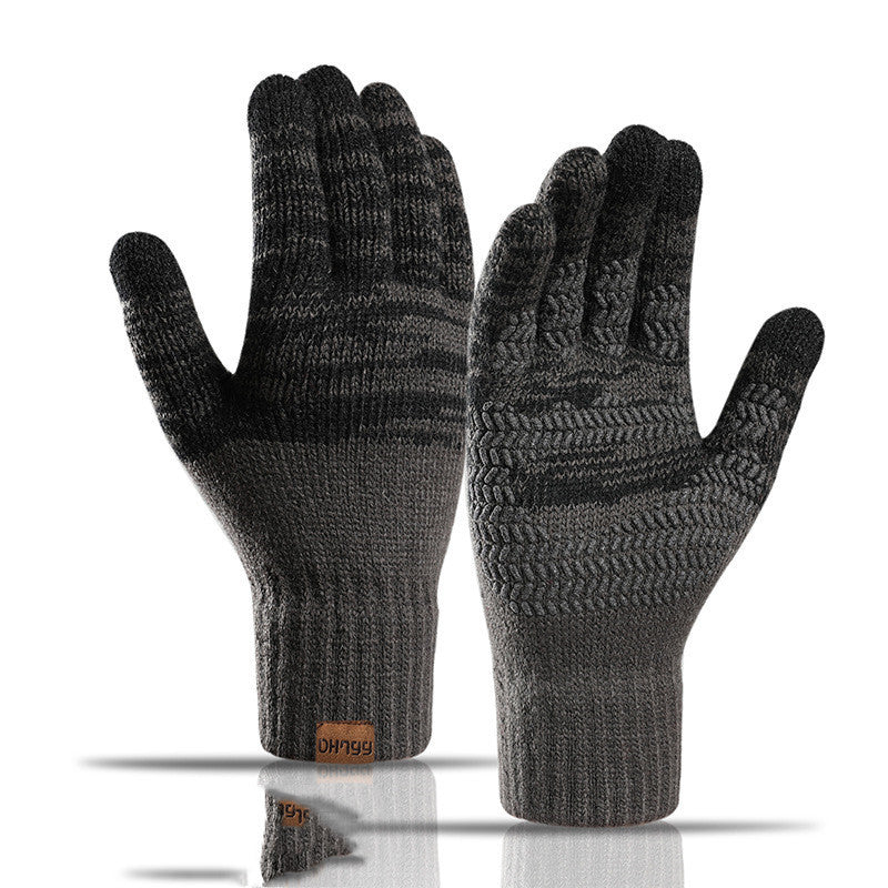 Touch-screen non-slip cycling warm gloves