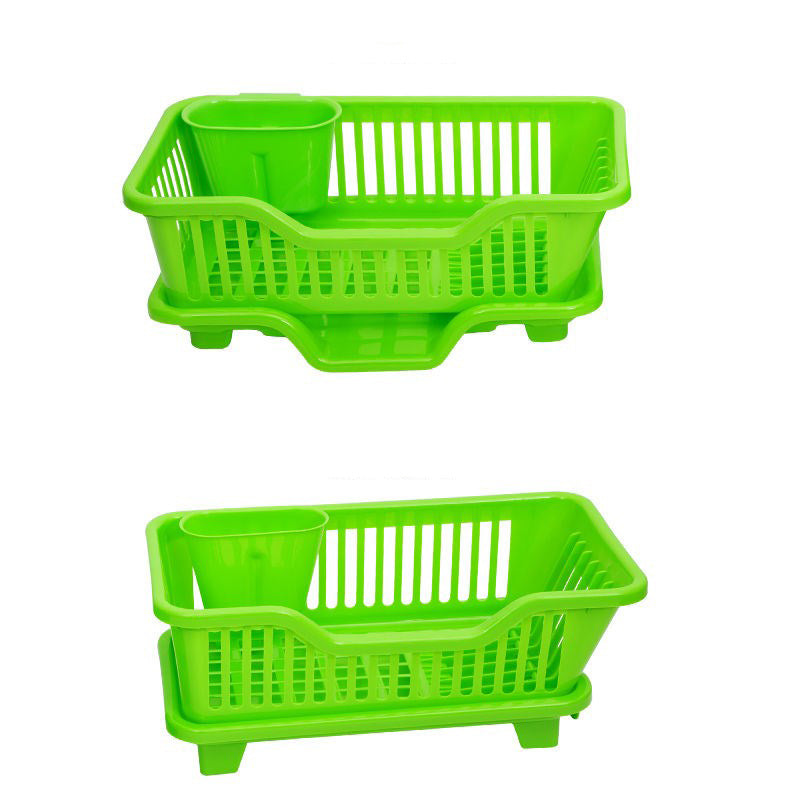 Kitchen drain dish rack