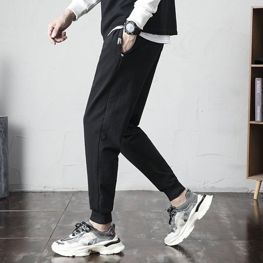 Cotton Sweatpants With Loose Bunched Feet