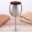 Europe Style 300ml Wine Glass Stainless Steel Wine Goblets Champagne Glass Creative Winecup Durable Beer Drinking Ware