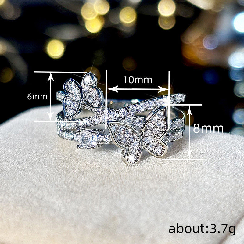 Butterfly Multi-layer Design Ring Sweet