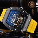 Automatic Quartz Hollow Luminous Waterproof Barrel-shaped Men