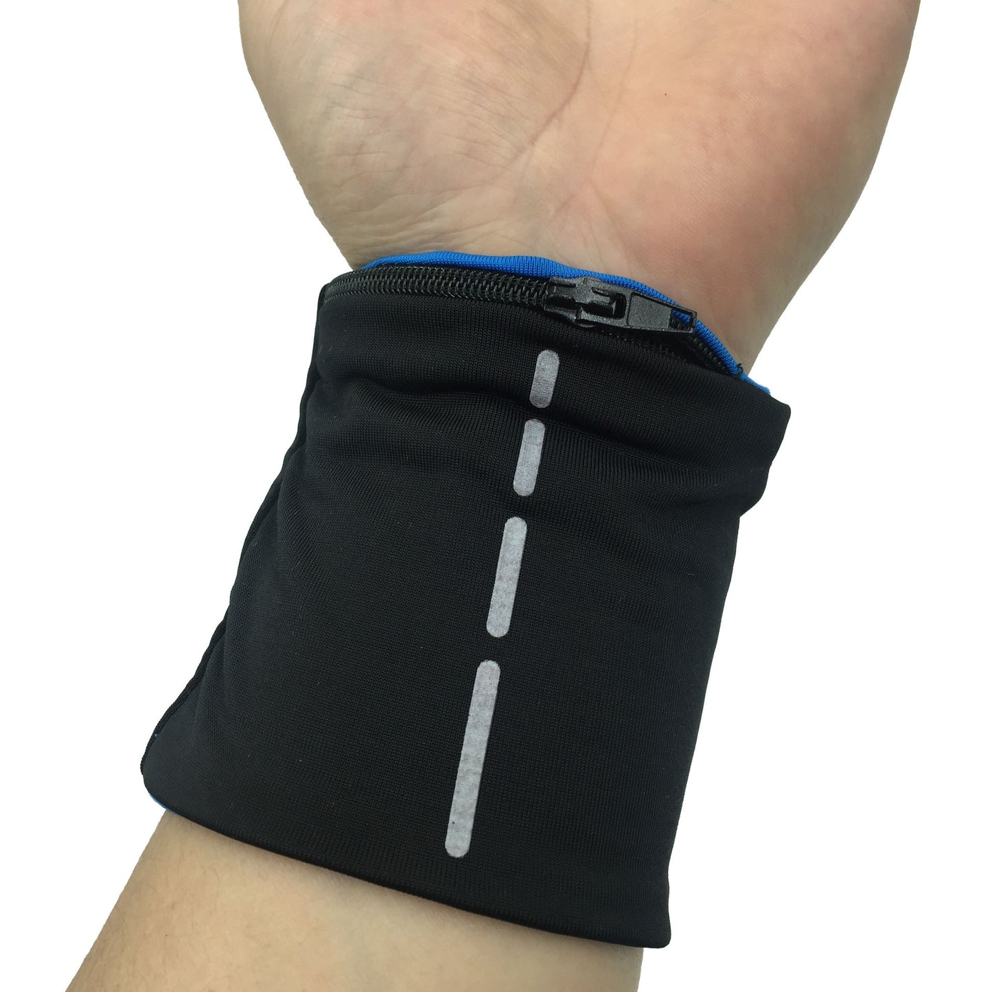 Lightweight zipper wristband