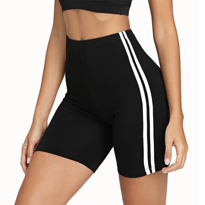 Side white sports yoga bottoming shorts