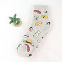 Creative cartoon life food sushi women's medium tube cotton socks