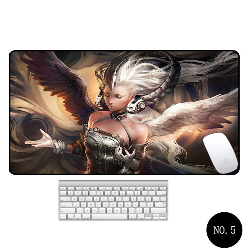 Angel Pattern Large Office Non-Slip Mouse Pad