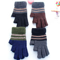 Warm knitted gloves