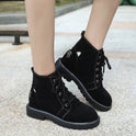 Casual matte lace up low top Martin boots