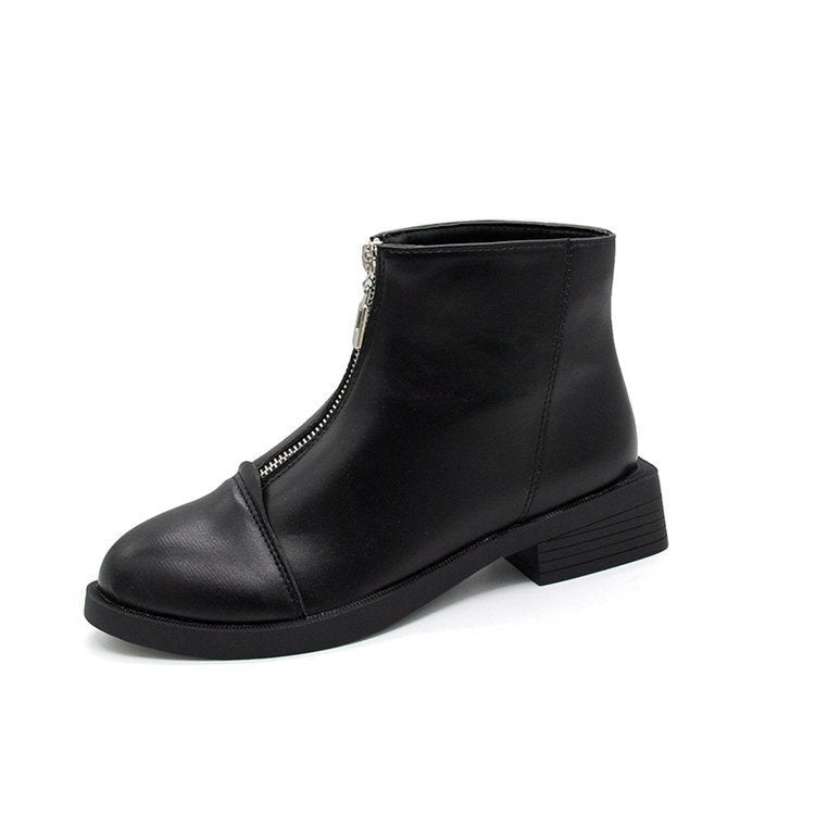 Short tube flat bottom Martin boots women