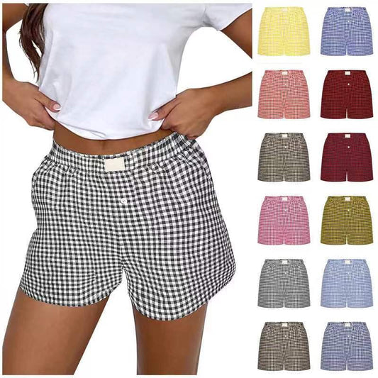 Women's High Waist Loose Wide Legs Vintage Shorts