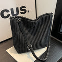 Versatile Large Capacity Corduroy Soft Surface Crossbody Shoulder Bag