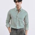 Men's Korean-style Vertical Stripes Trendy Pu Shuai Shirt Business Casual Shirt