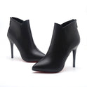 Women's New High-heeled Pointed And Ankle Stiletto Martin Boots