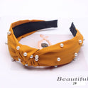 Women's Headband Broad-sided Fashion Nail Pearl