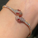 Red Spirit Snake Super  Micro Inlaid Zircon Bracelet