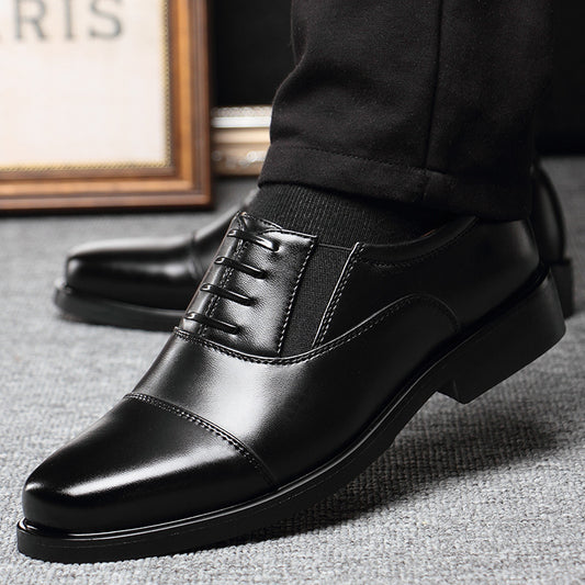 Men's leather business casual shoes