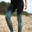 Tie-dye printed sports yoga pants