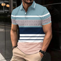 Color Block Printing Short-sleeved Casual T-shirt