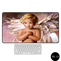 Angel Pattern Large Office Non-Slip Mouse Pad