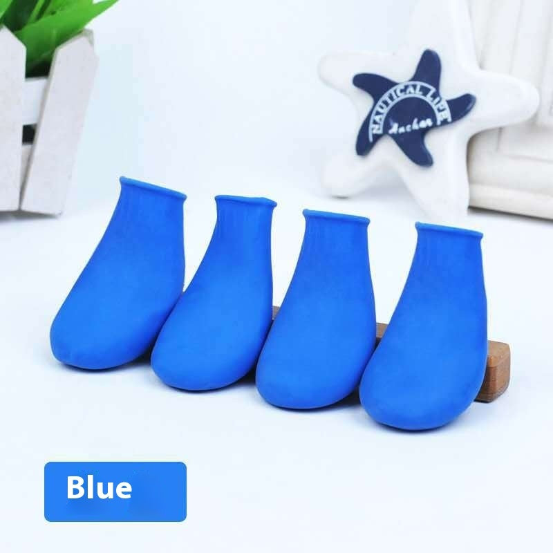 Rubber Foot Strap Waterproof Shoe Cover Pet Boots