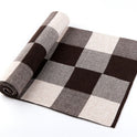 Men's scarf wool plaid scarf scarf winter scarf processing wholesale gift ladies knitting stitching