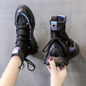 Breathable Sock Boots Flying Woven High-top Platform