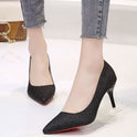 Silver Heels For Women And Black Sexy Everything French Mesh Red Sequins