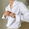 Hong Kong Style Fashion Spring And Autumn Men's Casual Shirt