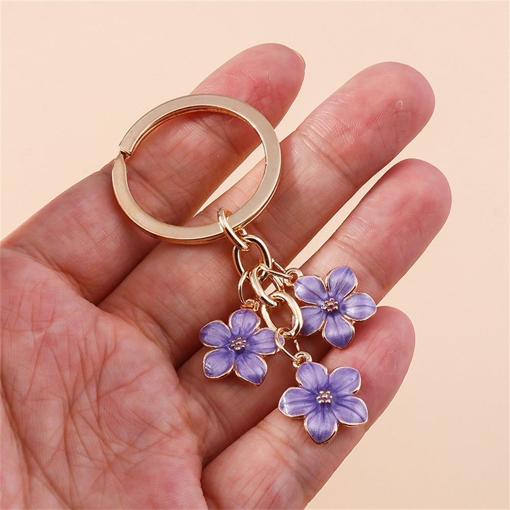 Sweet Girly Cherry Blossom Keychain