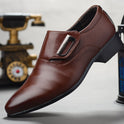 new men's leather shoes men's business suits all-match pointed shoes slip-on on behalf of a cross-border leisure