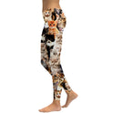 Kitten Digital Print Leggings Slimming Women's Trousers