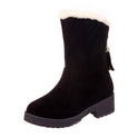 Women's Velvet Warm Student Martin Boots