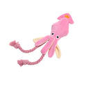 Cute Squid Small Dog Toy Sound BB Plush Pet Puppy Rope Toys Chew Squeak Toys For Cat