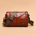 Vintage Messenger Bag Personalized Splicing Cylinder