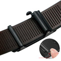 Toothless Automatic Buckle Belt Men's Leather Two-layer Cowhide Belt Men's Business Casual Men's Middle-aged Youth Belt