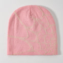 Men's And Women's Warm Net Jacquard Knitted Hat