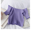 Short off off shoulder knit underpin