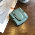 Coin Purse Women's Buckle First Layer Cowhide Coin Purse Key Case Carry Bag