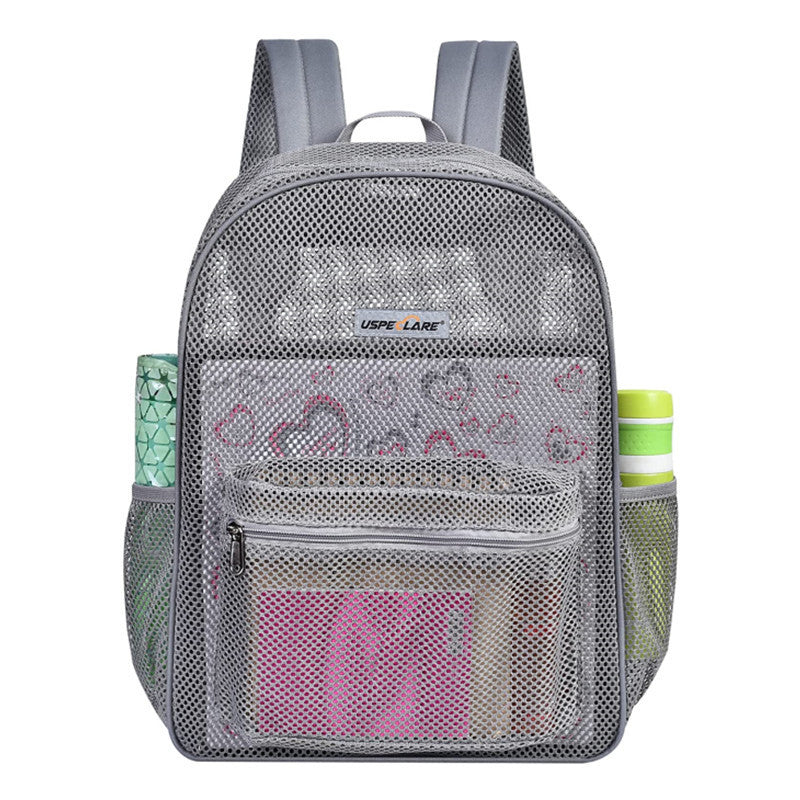 High Load-bearing Mesh Backpack Transparent And Simple