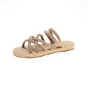 Flat woven sandals