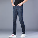 Men's Slim Jeans Business Straight Micro Elastic