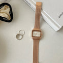 Light Luxury Cold Style High-grade Square Large Dial Watch For Women