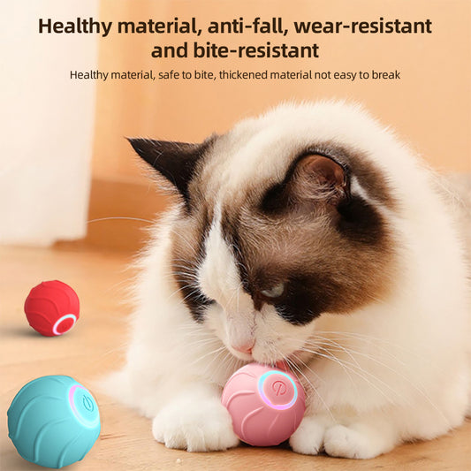 Automatic Bouncing Ball Electric Cat Ball Toys 2cm Funny Jumping Interactive For Cats Training Self-moving Kitten Toy Indoor