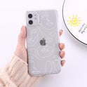 Face art line color painting mobile phone case