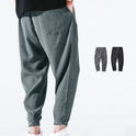 Linen loose casual knitted cropped quick-drying trousers