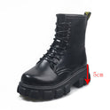 Martin boots female British style thick sole