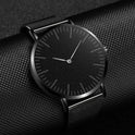 Men's alloy mesh belt watch