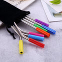 Straw Silicone Cover Food Grade Stainless Steel Straw